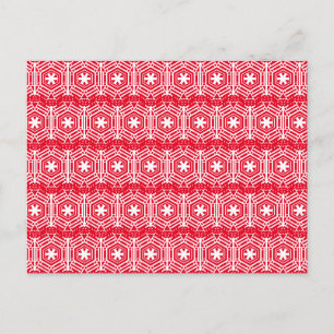 Weiße Sterne, Schneeflocken, Weihnachtsfeiertage R Postkarte