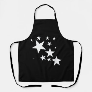 Weiße Sterne Sternmuster-Design Kostüm Geschenk Schürze
