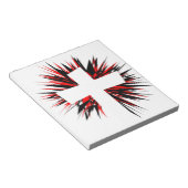 WEISSE STERNEXPLOSION NOTIZBLOCK (angewinkelt)