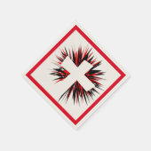 WEISSE STERNEXPLOSION SERVIETTE (Ecke)