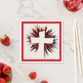 WEISSE STERNEXPLOSION SERVIETTE (Beispiel)