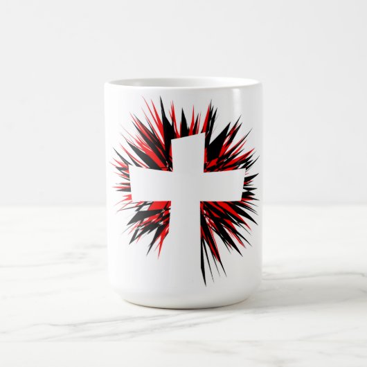 WEISSE STERNEXPLOSION TASSE (Mittel)