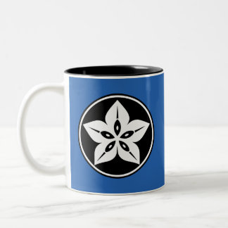 Weiße Sternfrucht Mon-Kaffeetasse Zweifarbige Tasse