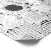 Weiße Stoffe, feine Spitzen-Textur mit Eleganz nah Poster (Ecke)