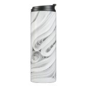 Weiße Stoffpartie Thermosbecher (Nach links gedreht)