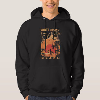 Weiße Strandsonne Sommerferien Vintage-Souvenir Hoodie