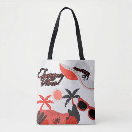 Weiße Strandtasche Sommer-Vibes Tasche
