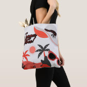 Weiße Strandtasche Sommer-Vibes Tasche (Von Nahem)
