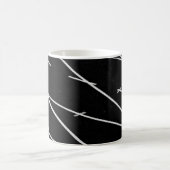 Weiße Strecken auf Gleisgelände Kaffeetasse (Mittel)