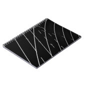 Weiße Strecken auf Gleisgelände Notizblock (Linke Seite)