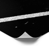 Weiße Strecken auf Gleisgelände Poster (Ecke)