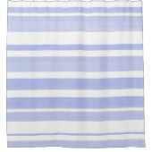 Weiße Streifen 2 Duschvorhang (Vorderseite)