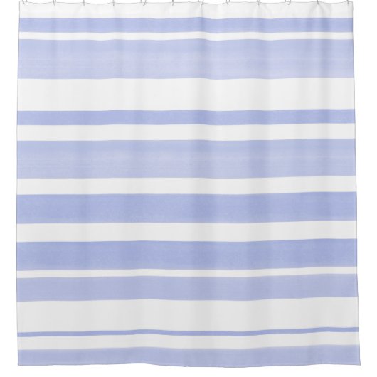 Weiße Streifen 2 Duschvorhang (Vorderseite)