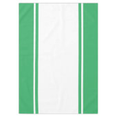 Weiße Streifen auf Hübschem Meeresgrün Tischdecke (Vorderseite)