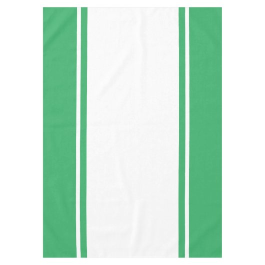 Weiße Streifen auf Hübschem Meeresgrün Tischdecke (Vorderseite)