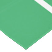 Weiße Streifen auf Hübschem Meeresgrün Tischdecke (Schrägansicht)