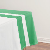 Weiße Streifen auf Hübschem Meeresgrün Tischdecke (Beispiel)