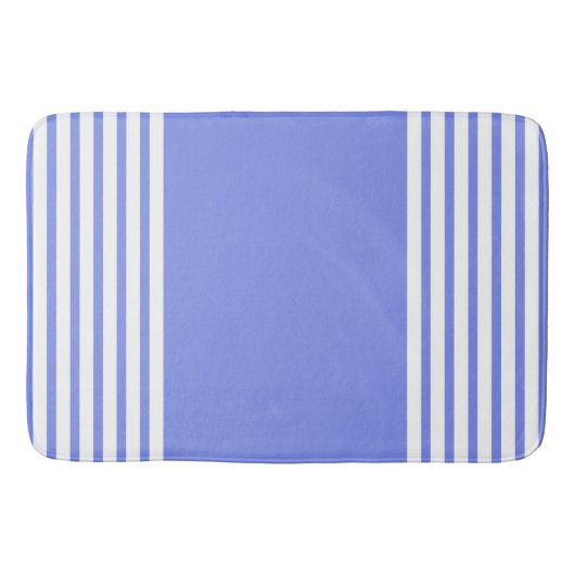 Weiße Streifen Badematte (Vorderseite)