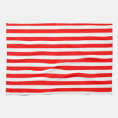 Weiße Streifen Geschirrtuch (Horizontal)