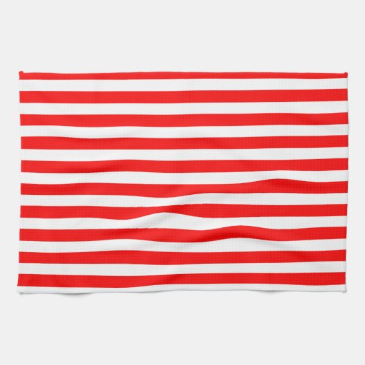 Weiße Streifen Geschirrtuch (Horizontal)