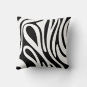 Weiße Streifen Kissen (Rückseite)