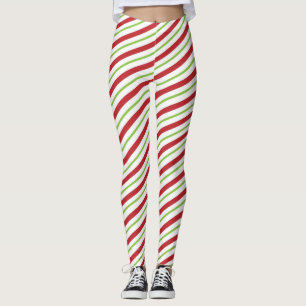 Weiße Streifen-Leggings des Leggings