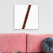 Weiße Streifen Leinwanddruck (Insitu (Wohnzimmer))
