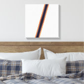 Weiße Streifen Leinwanddruck (Insitu (Schlafzimmer))
