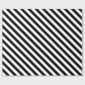 Weiße Streifen mit schwarzer Farbe des Geschenkpapier (Flach)