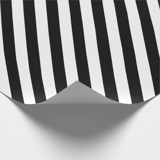 Weiße Streifen mit schwarzer Farbe des Geschenkpapier (Ecke)