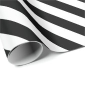 Weiße Streifen mit schwarzer Farbe des Geschenkpapier (Rolleneckpunkt)