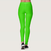 Weiße Streifen Neon Grün Leggings wählen Farbe (Rückseite)