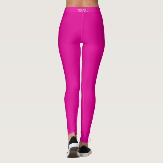 Weiße Streifen Pink-Leggings Leggings (Rückseite)
