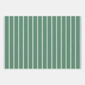 Weiße Streifen schnörkellose Linien Weihnachten Geschenkpapier Set (Vorderseite 2)