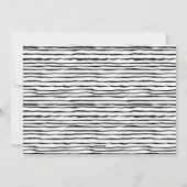 Weiße Streifen Schwarz-weißes Foto Weihnachten (Rückseite)