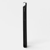 Weiße Streifen und Kronen auf Schwarz mit Monogram Case-Mate iPhone Hülle (Hinten/Links)