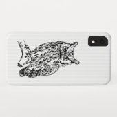 Weiße Streifen und Schalen Case-Mate iPhone Hülle (Rückseite (Horizontal))