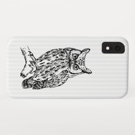 Weiße Streifen und Schalen Case-Mate iPhone Hülle (Rückseite (Horizontal))