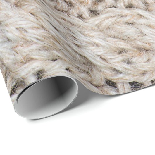 Weiße Strickwoll-Textur Hintergrund. Geschenkpapier (Rolleneckpunkt)