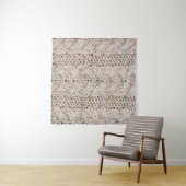 Weiße Strickwoll-Textur Hintergrund. Wandteppich (Beispiel)