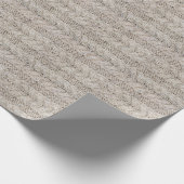 Weiße Strickwolle, texturierter Hintergrund Geschenkpapier (Ecke)