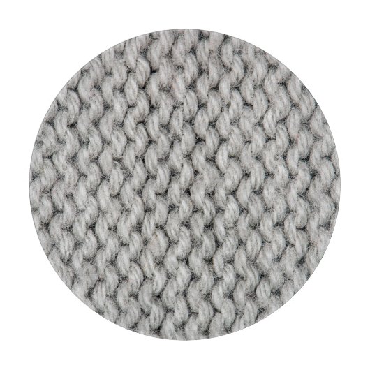 Weiße Strickwollestruktur, nahes Foto. Schneidebrett (Vorderseite)