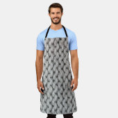 Weiße Strickwollestruktur, nahes Foto. Schürze (Getragen)