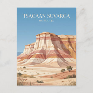 Weiße Stupa (Tsagaan Suvarga) Mongolei Postkarte