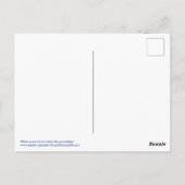 Weiße Stute und Fohlen unter dem Mond Postkarte (Rückseite)