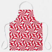 Weiße Swirbelausführung in beliebiger Farbe Schürze (Vorderseite)