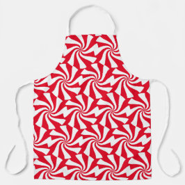 Weiße Swirbelausführung in beliebiger Farbe Schürze