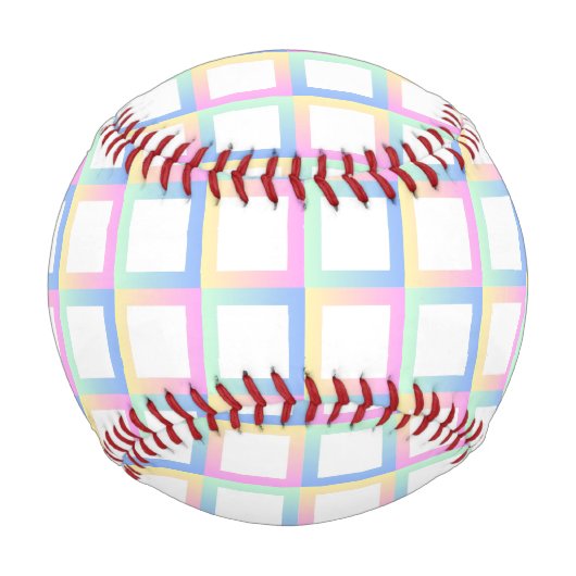 Weiße symmetrische Prüfmuster Baseball (Vorderseite)