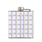 Weiße symmetrische Prüfmuster Flachmann (Rückseite)