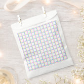 Weiße symmetrische Prüfmuster Geschenktütchen (Ausgeschnitten)